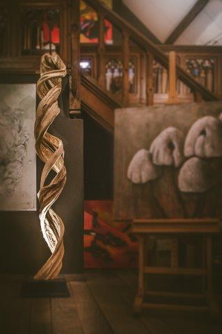 Liaan met verlichting